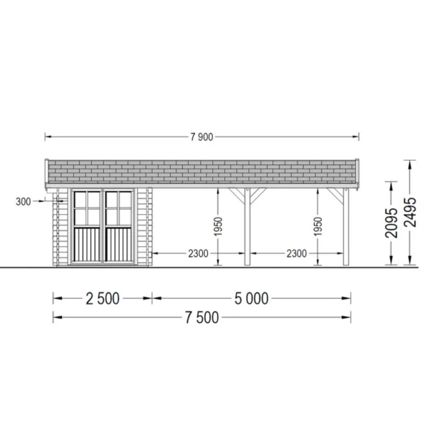 Autokatos ja aita 30m² (4 m x 7,5 m) - Image 4