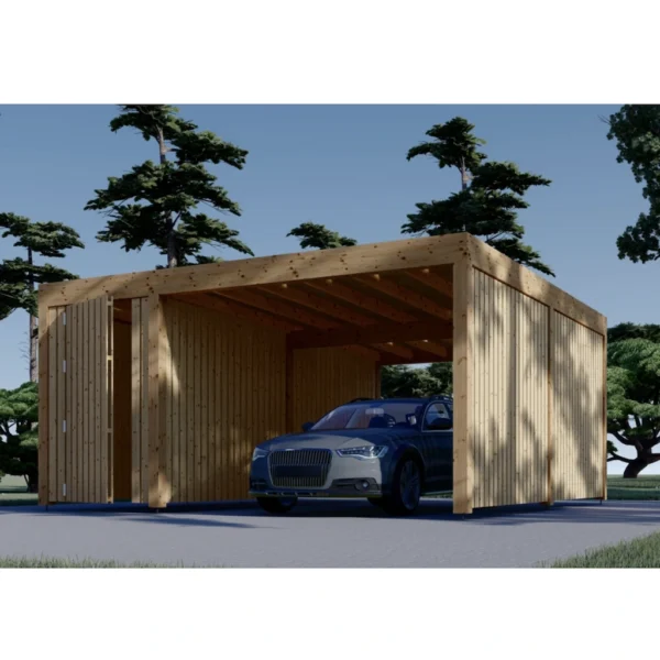 Autovarjualune kuuri ja külgseinaga LUNA F PLUS (4,9×5,6 m) - Image 2