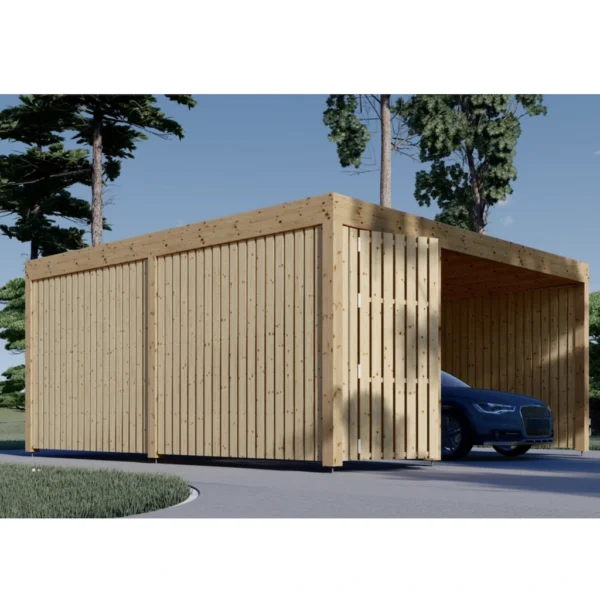 Autovarjualune kuuri ja külgseinaga LUNA F PLUS (4,9×5,6 m) - Image 3