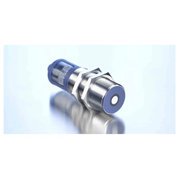 MIC+25/DIU/TC ultrasonic sensor, 9-30DC, M30, with display, 30-350MM, PNP + 0-10V/4-20MA, M12 plug, IP67