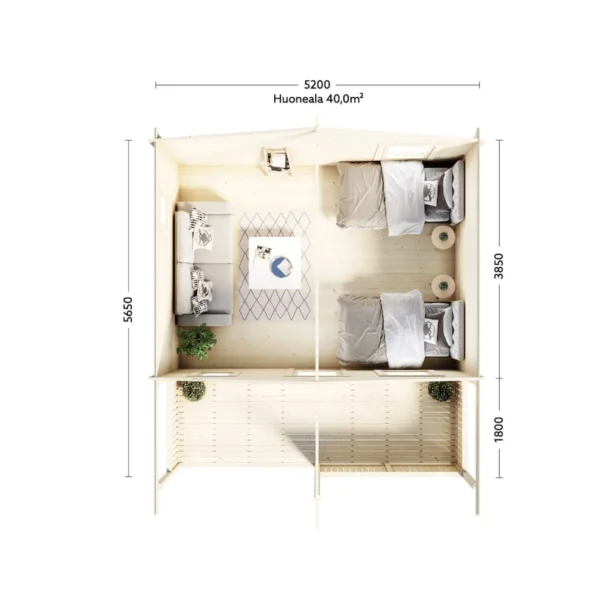 Lillevilla Orivesi – 20 m² / 44 mm - Image 2
