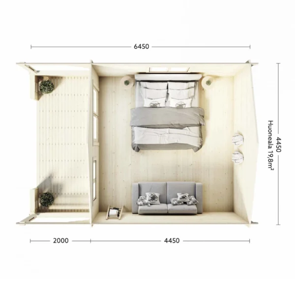 Lillevilla Saimaa – 20 m² / 44 mm - Image 3