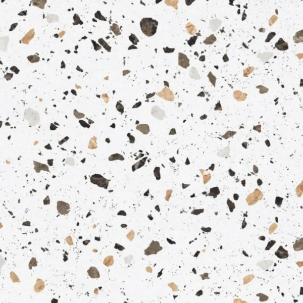 Porcelain 60x120 cm tile in colour Galactic white, glazed and frost-resistant, suitable for indoor and outdoor wall and floor use.