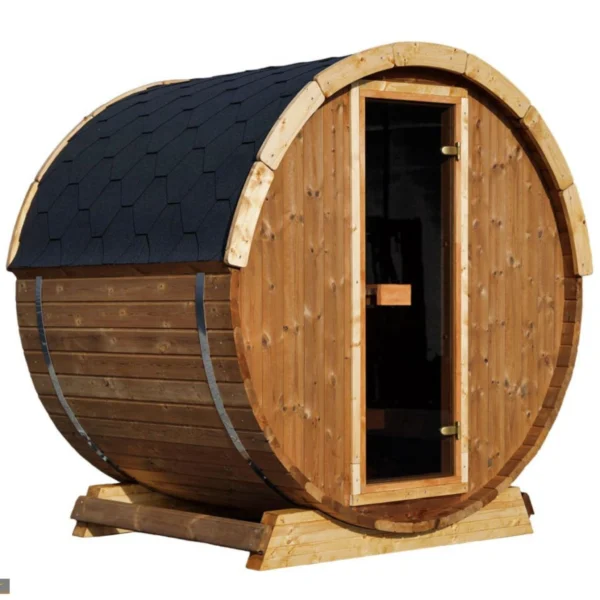 Ehala Terrace Tynnyrisauna modernilla muotoilulla – rentoutumista luonnon helmassa.