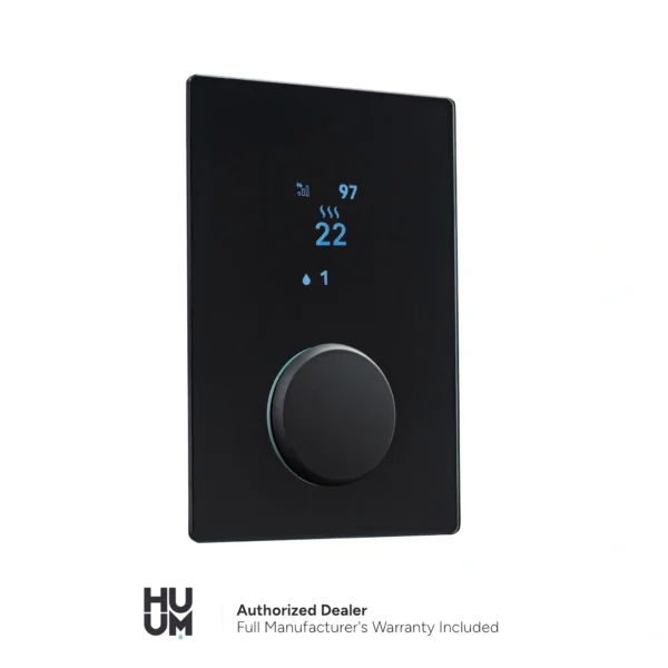 HUUM UKU Glass Black control panel for stylish sauna control