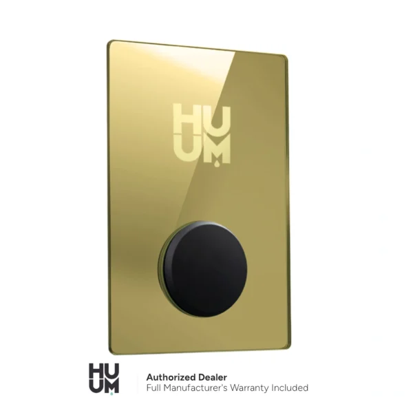 HUUM UKU Glass Gold control panel for luxurious sauna design