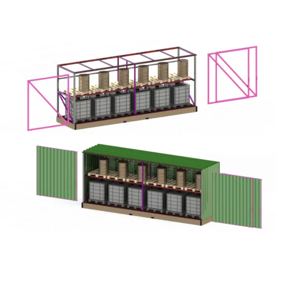 Ladustamiskonteiner Unipal48 12 IBC jaoks - Image 3