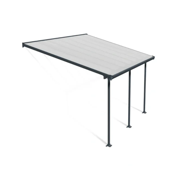 Terrace Canopy Feria 3x4,25m Grey/Clear