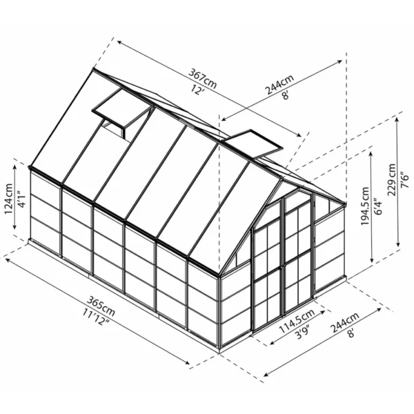 Greenhouse Hybrid Balance 8,9 m2 - Image 4