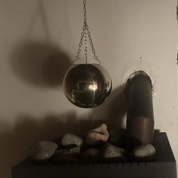 Saunapallo saunaball shiny steel - Image 3