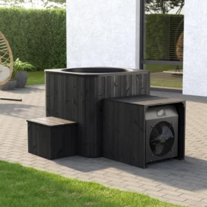 Cold plunge "Icon icetub" with water cooler-heater, black edition