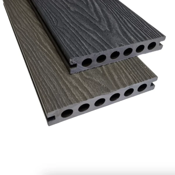 Deck board DUO composite wood, dark grey / grey 22x140x3850mm - Image 4