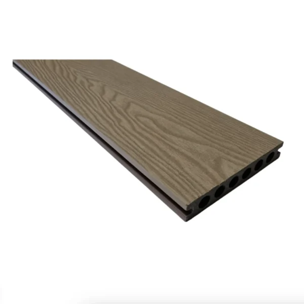 Deck board DUO composite wood white oak / brown 22x140x3850 mm - Image 2
