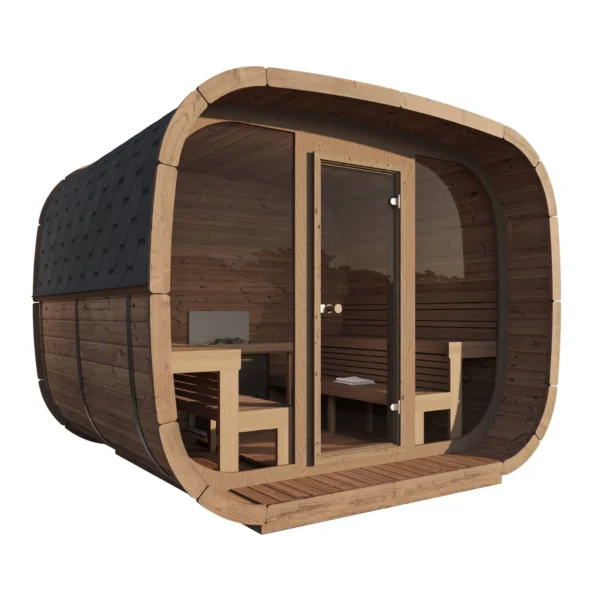 Celestial sauna 3x2.4m lämpöpuusta - Image 3