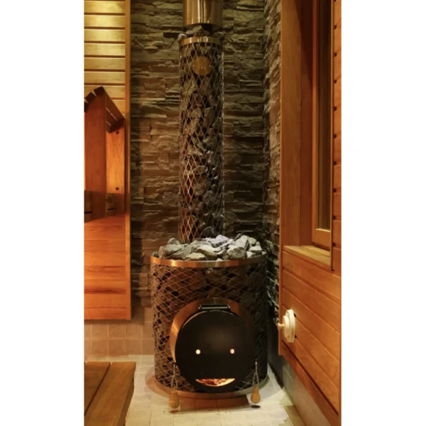 Original IKI wood burning stove, 10–25 m³ - Image 4