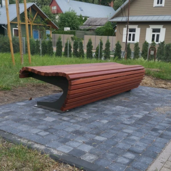 Anykšta mini ulkopenkki ilman selkänojaa - Image 3