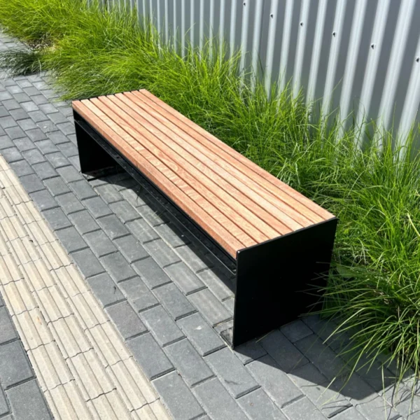 Outdoor bench without backrest SIGA - Image 3